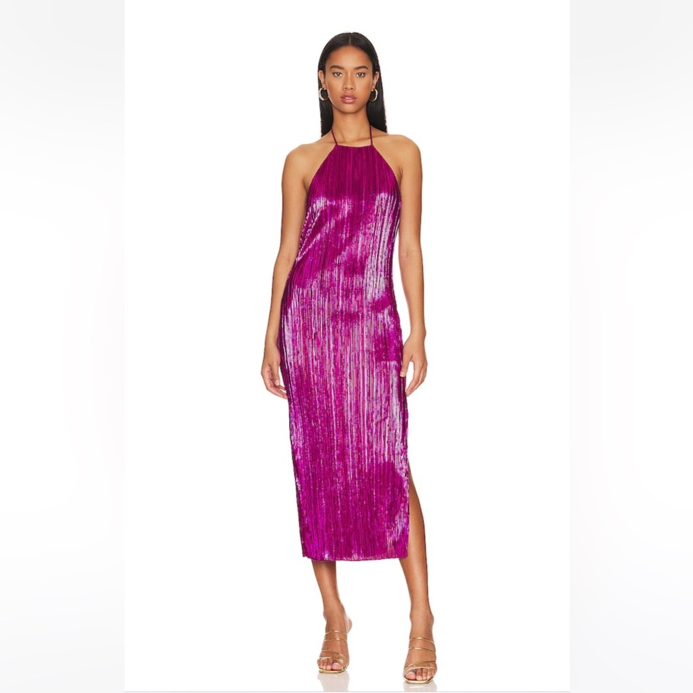 House of Harlow 1960 x REVOLVE Frederick Slit Dress in Fuchsia Pink